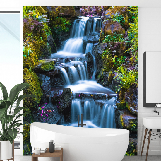 Panoramic Wallpaper - Wall Mural - Waterfalls