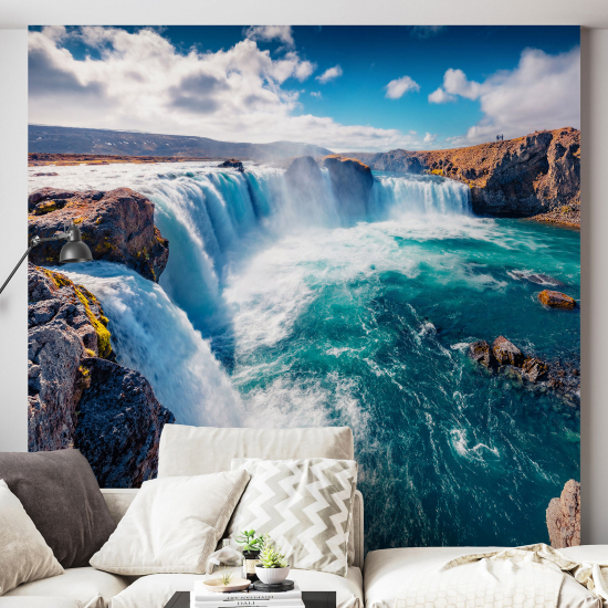 Panoramic Wallpaper - Wall Mural - Waterfalls