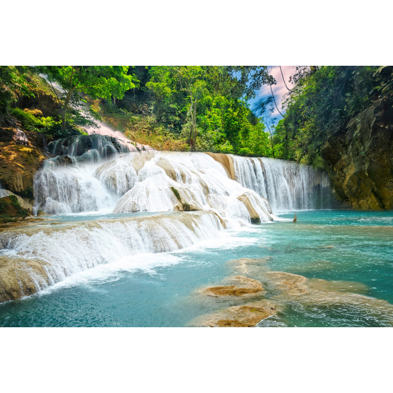 Panoramic Wallpaper - Wall Mural - Waterfalls