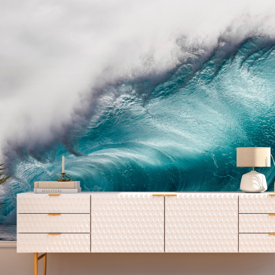 Panoramic Wallpaper - Wall Mural - Waves