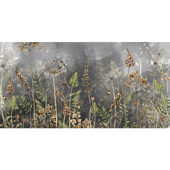 Panoramic Wallpaper - Wall Mural - Wild Flowers