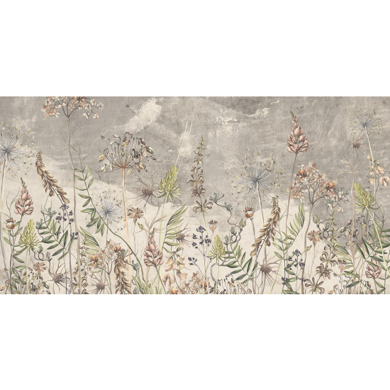 Panoramic Wallpaper - Wall Mural - Wild Flowers