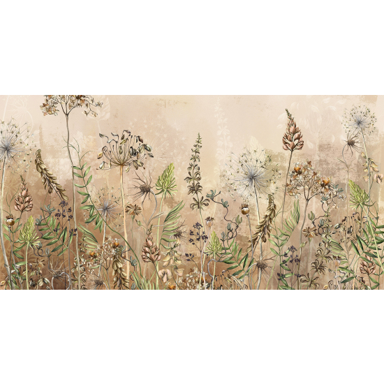 Panoramic Wallpaper - Wall Mural - Wildflowers