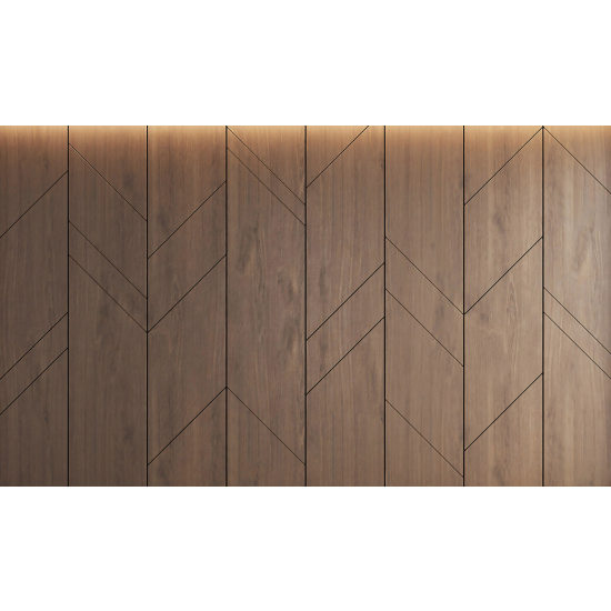 Panoramic Wallpaper - Wall Mural - Wood