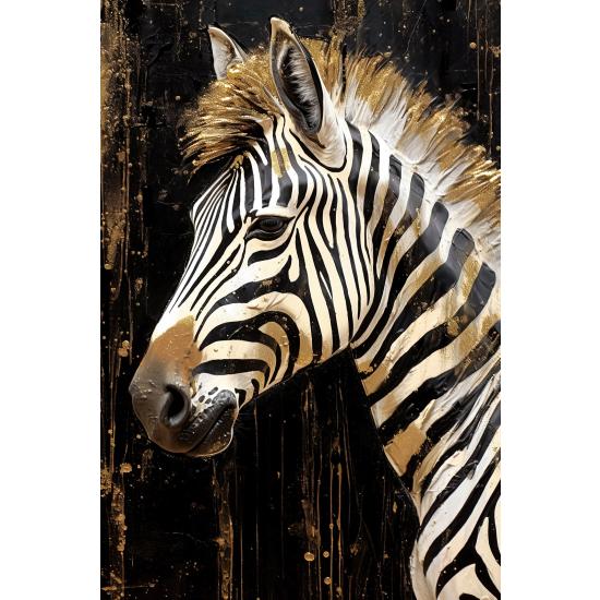 Panoramic Wallpaper - Wall Mural - Zebra