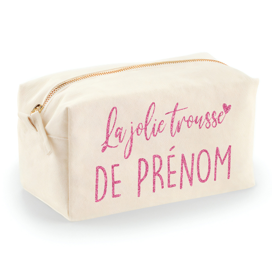 Personalized Canvas pencil case / pouch - The pretty name pencil case