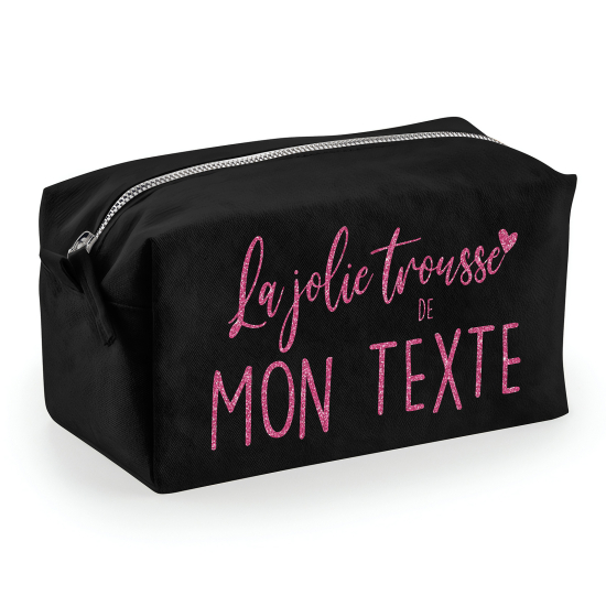 Personalized Canvas pencil case / pouch - The pretty text case