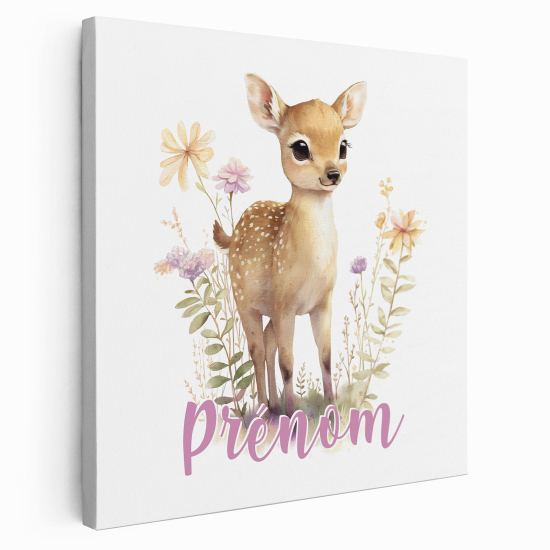 Personalized children's canvas print with name - Doe