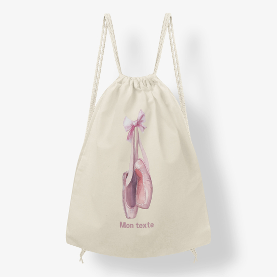 Personalized Drawstring Backpack for Kids - Ballerina