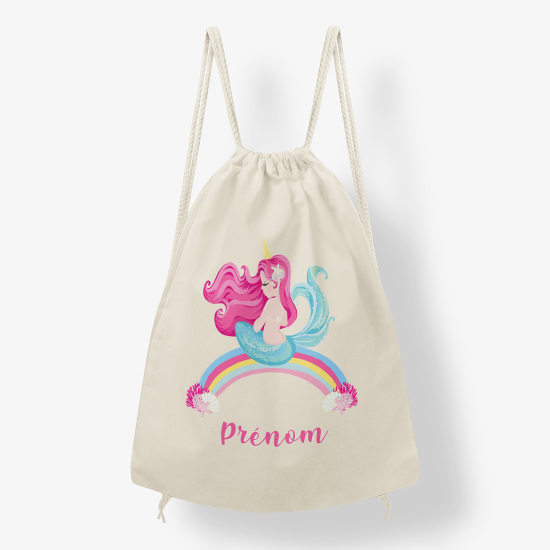 Personalized Drawstring Backpack for Kids - Siren