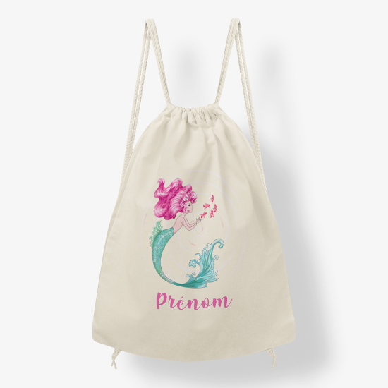 Personalized Drawstring Backpack for Kids - Siren