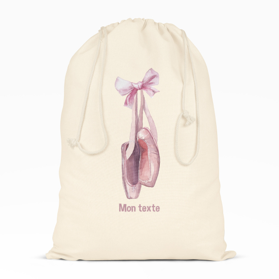 Personalized Drawstring bag for Kids - Ballet Flats