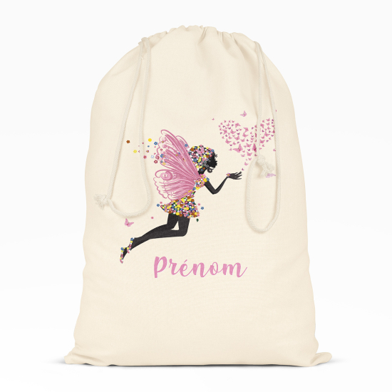 Personalized Drawstring bag for Kids - Fairy hearts