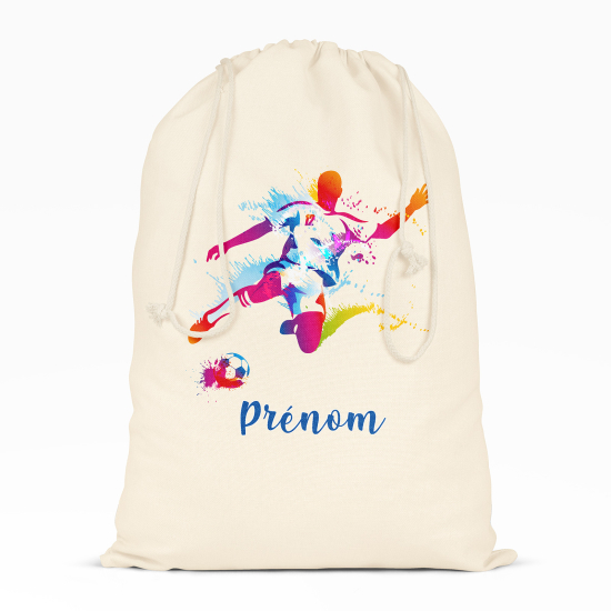 Personalized Drawstring bag for Kids - Footballer