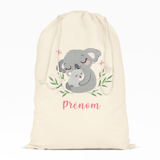 Personalized Drawstring bag for Kids - Koalas