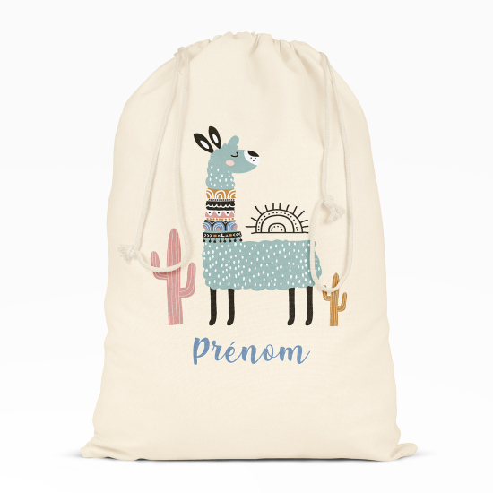 Personalized Drawstring bag for Kids - Lama