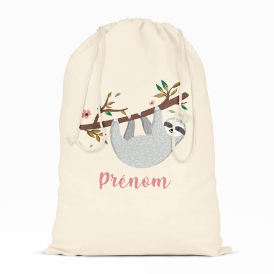 Personalized Drawstring bag for Kids - Lazy