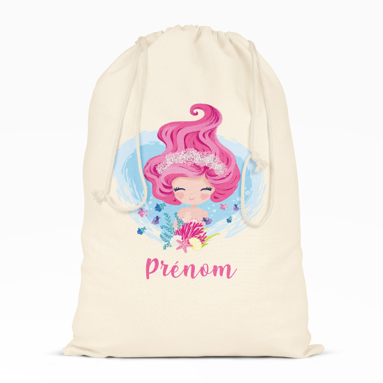 Personalized Drawstring bag for Kids - Siren