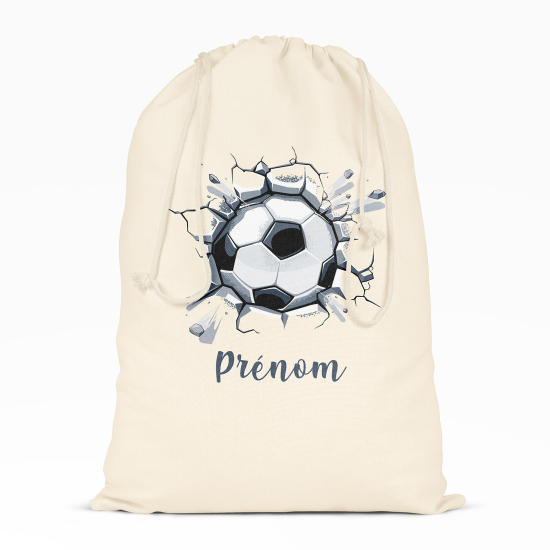 Personalized Drawstring bag for Kids - Soccer ball