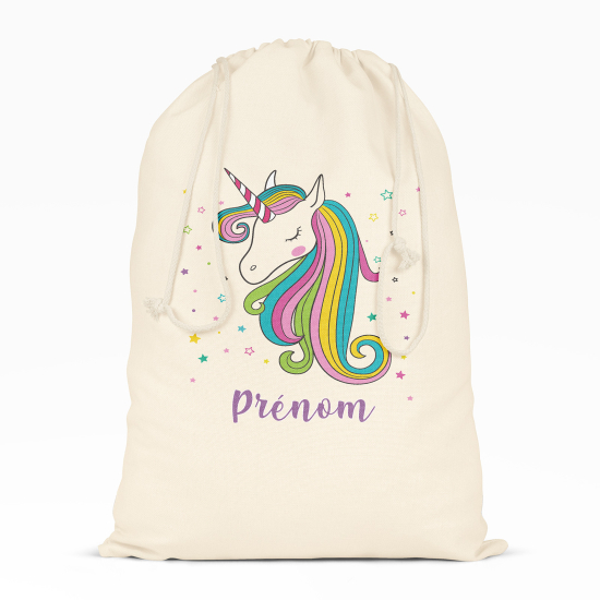 Personalized Drawstring bag for Kids - Unicorn