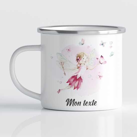 Personalized Enamel Mug for Kids - Butterfly Fairy