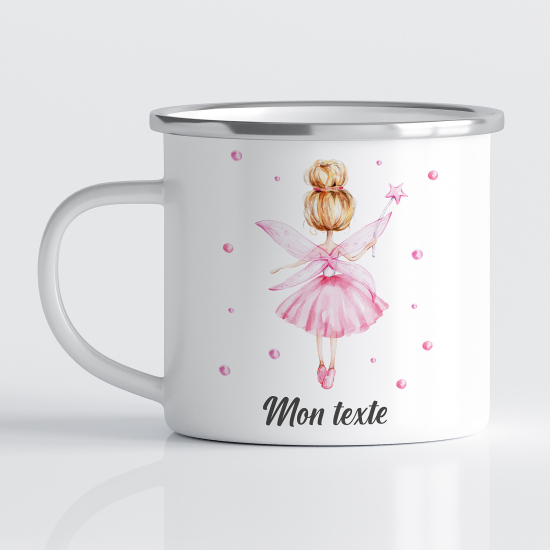 Personalized Enamel Mug for Kids - Fairy