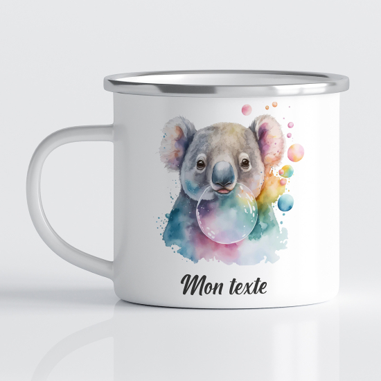 Personalized Enamel Mug for Kids - Koala