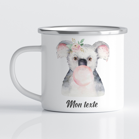 Personalized Enamel Mug for Kids - Koala