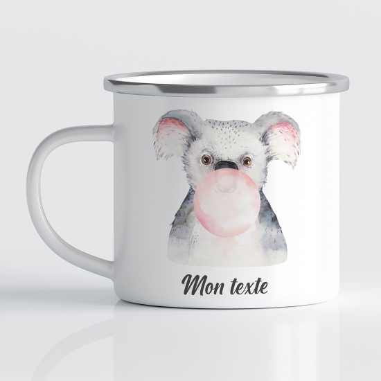 Personalized Enamel Mug for Kids - Koala