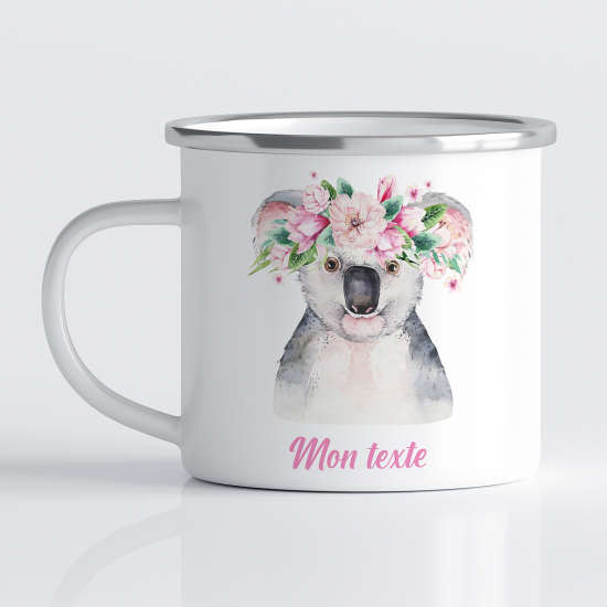 Personalized Enamel Mug for Kids - Koala