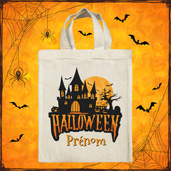 Personalized Halloween bag - Haunted House