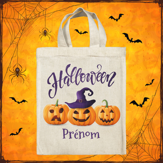 Personalized Halloween bag - Pumpkins