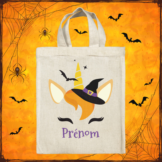 Personalized Halloween bag - Unicorn