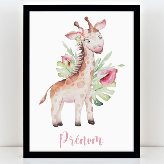 Personalized Kids Poster - Giraffe