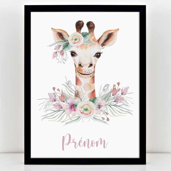 Personalized Kids Poster - Giraffe