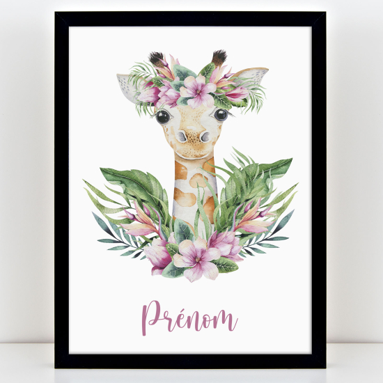 Personalized Kids Poster - Giraffe