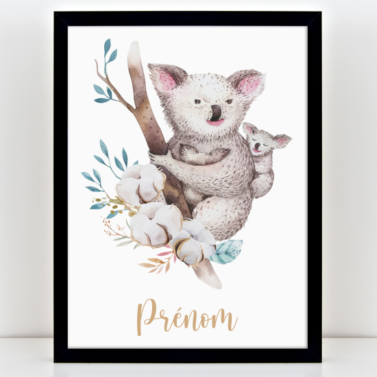 Personalized Kids Poster - Koalas