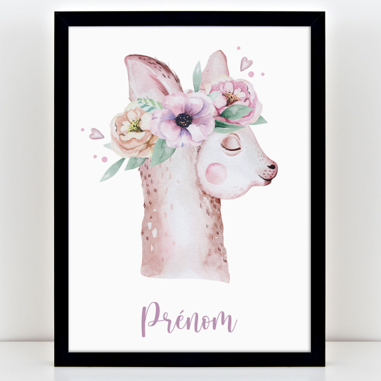 Personalized Kids Poster - Lama