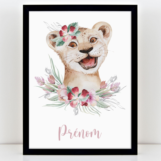 Personalized Kids Poster - Lion Cub