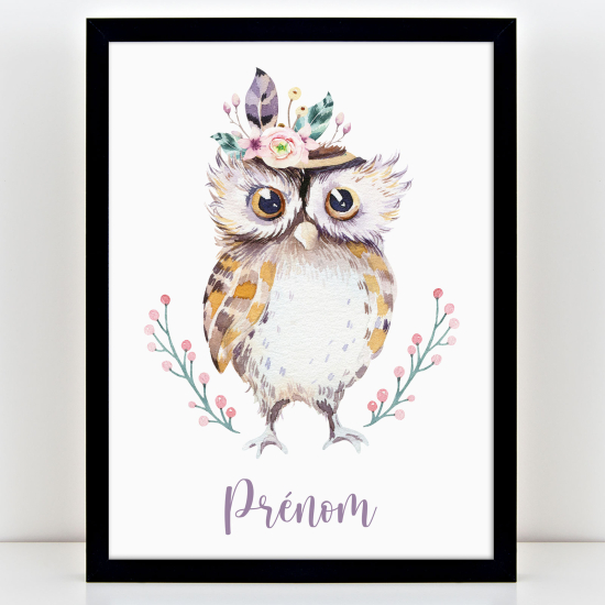 Personalized Kids Poster - Owl