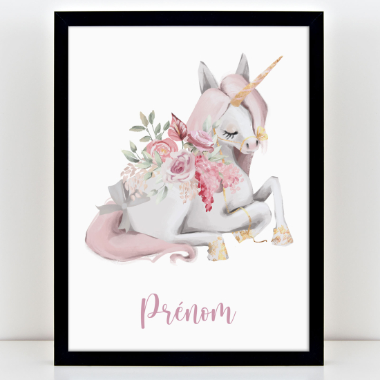 Personalized Kids Poster - Unicorn