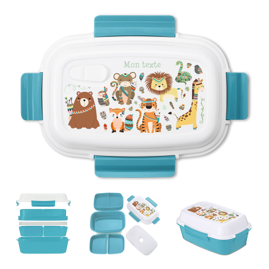 Personalized Lunch box for kids - Animals