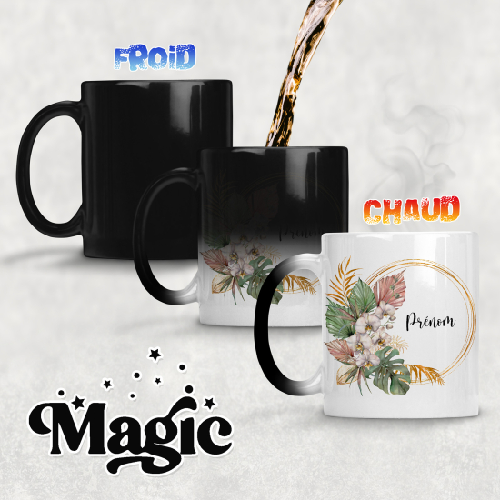 Personalized Magic Mug - Flowers