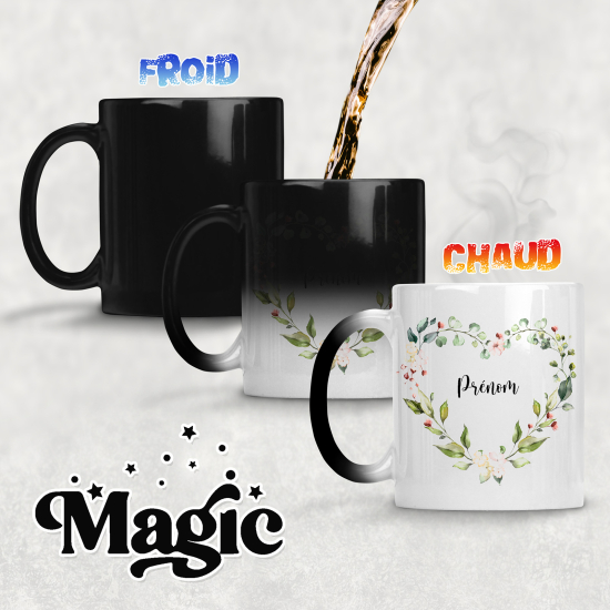 Personalized Magic Mug - Flowers