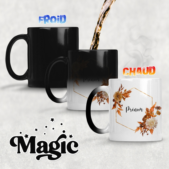 Personalized Magic Mug - Flowers