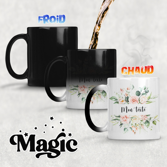 Personalized Magic Mug - Flowers