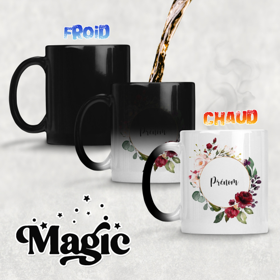 Personalized Magic Mug - Flowers