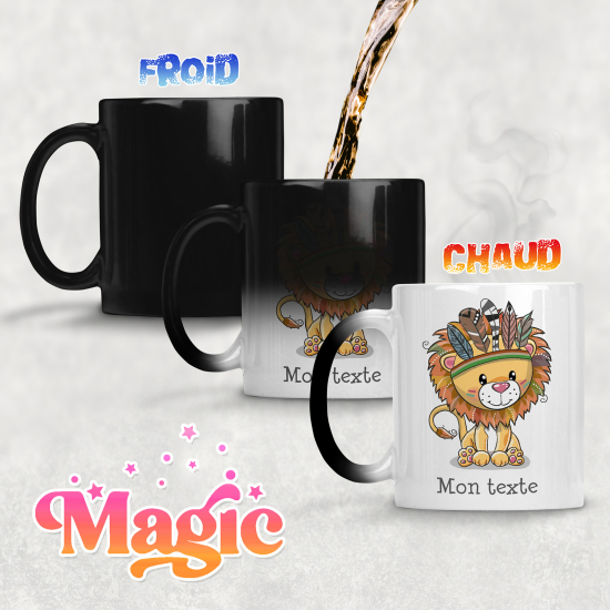 Personalized Magic Mug - Indian Lion