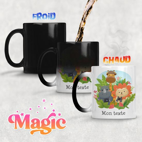 Personalized Magic Mug - Jungle Animals