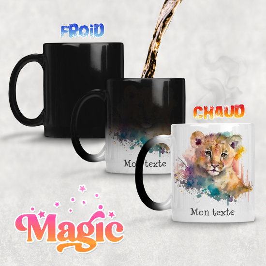 Personalized Magic Mug - Lion Cub